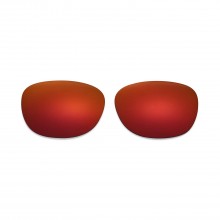New Walleva Fire Red Polarized Replacement Lenses For Ray-Ban Clubmaster RB3016 51mm Sunglasses